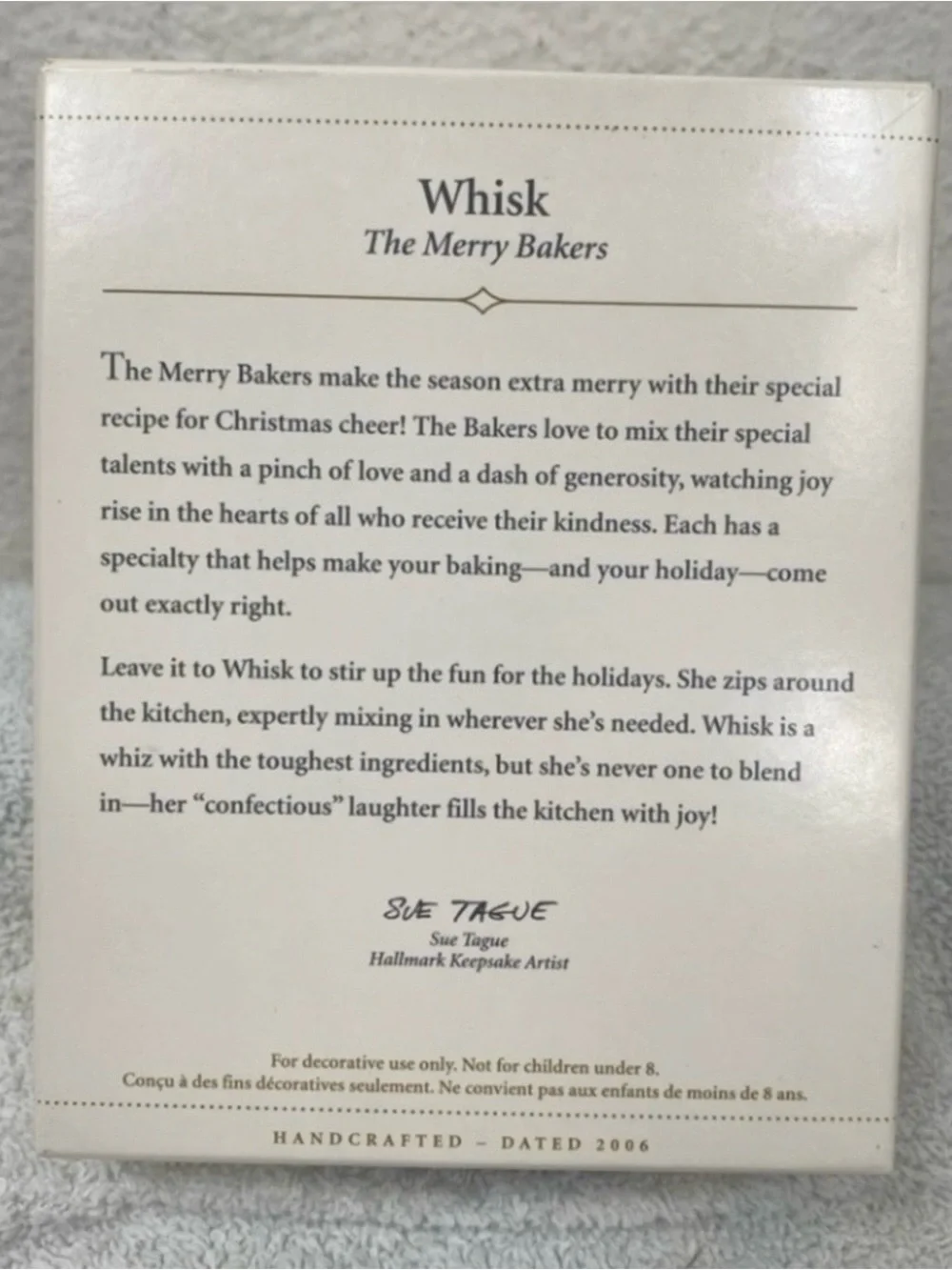 Vintage 2006 Hallmark Keepsake The Merry Bakers 